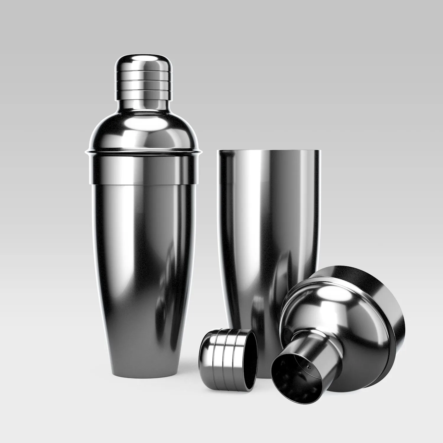 Cobbler Cocktail Shaker RVS